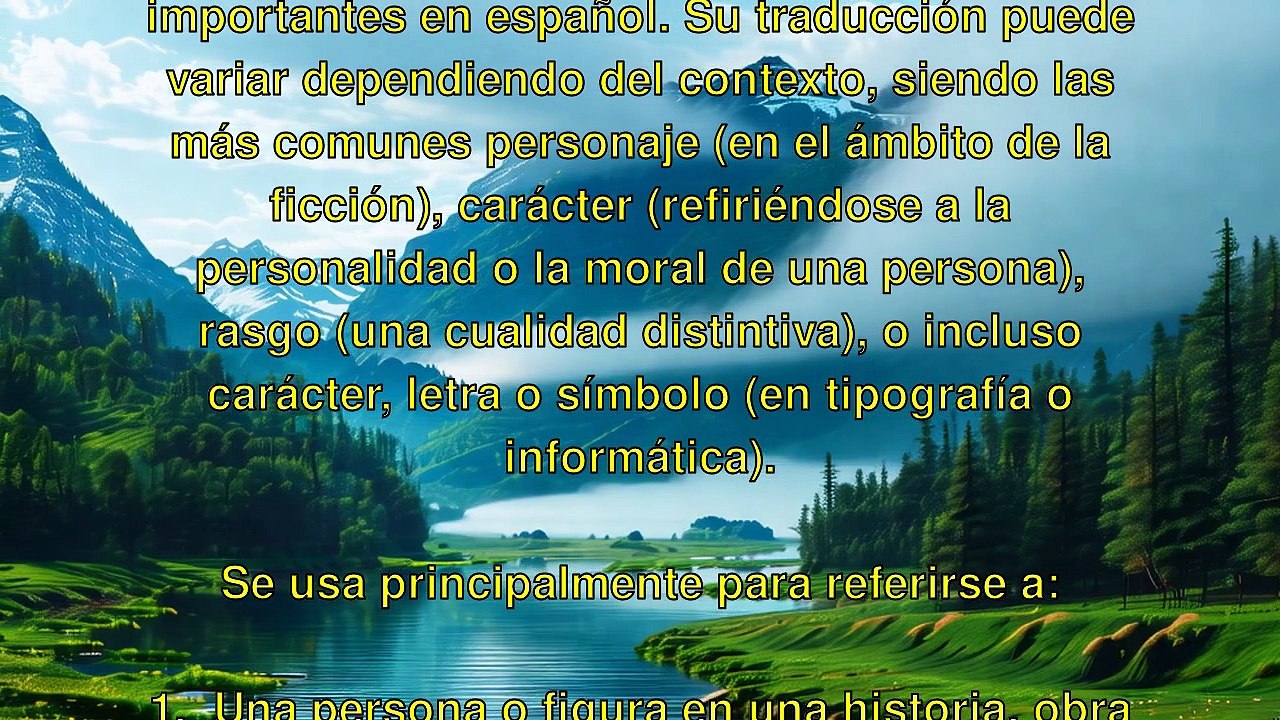 10000 palabras - character