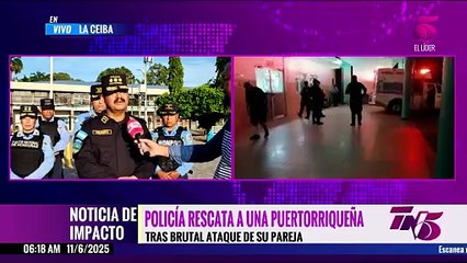 Policía rescata a puertorriqueña maltratada por su pareja hondureña en La Ceiba