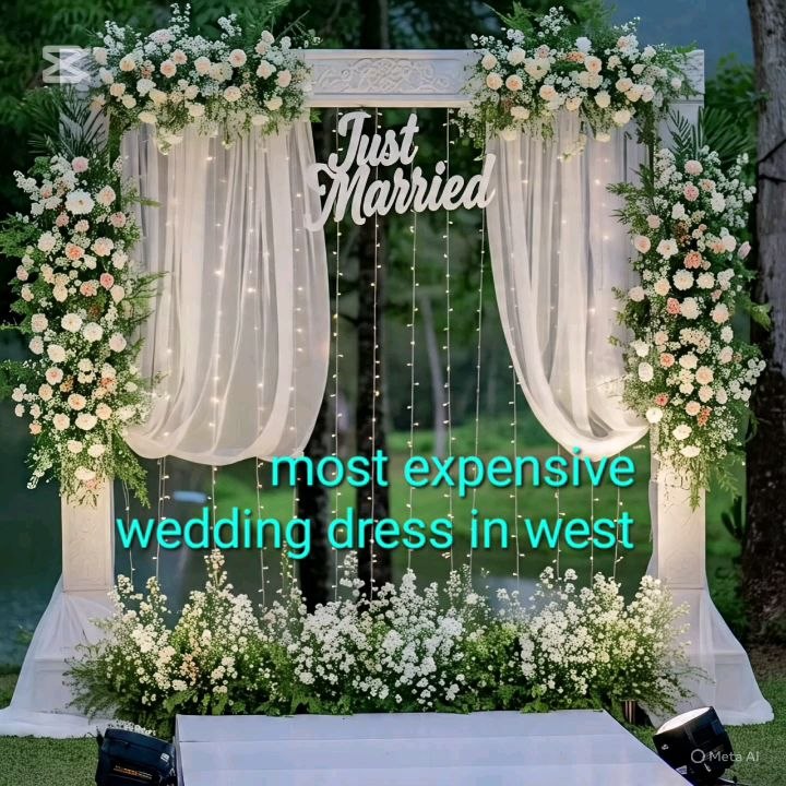 Western bridal dress