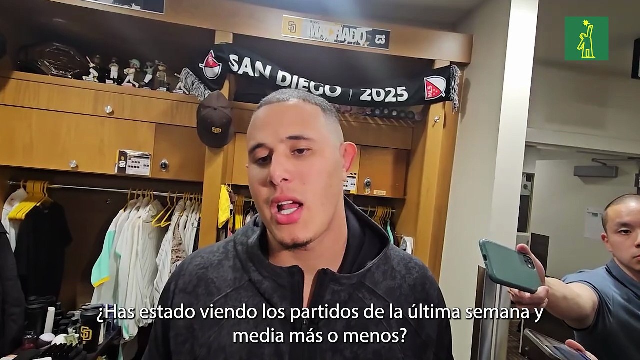 Manny Machado le aclara a una periodista que San Diego juega duro contra todos, no solo lo hacen con los Dodgers