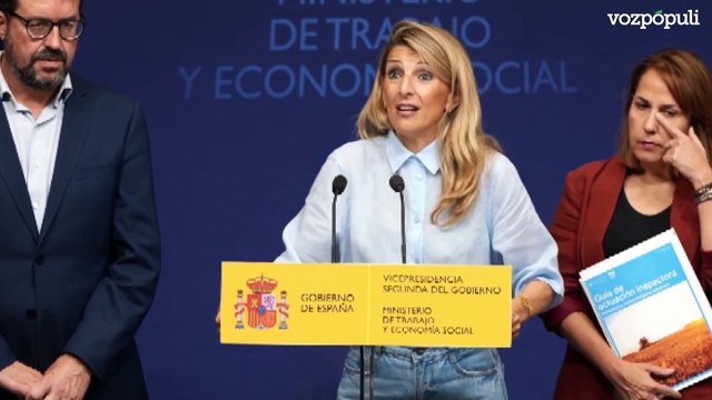 Yolanda Díaz afea a la patronal que no haya hecho su trabajo en la mesa de diálogo social