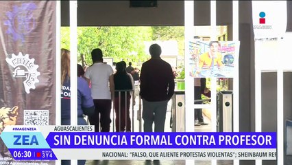Profesor acusado de presunto acoso sexual en Aguascalientes no cuenta con una denuncia formal