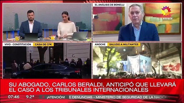 El auto de Marcelo Bonelli quedó destrozado tras el brutal ataque en El Trece por la condena a Cristina Kirchner