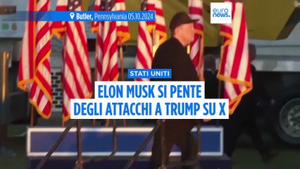 Elon Musk si pente degli attacchi a Trump su X: "Alcuni post sono andati troppo oltre"