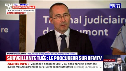 Surveillante tuée à Nogent: "Il s'agissait d'un couteau de cuisine de 34 cm avec une lame d'une longueur de 20 cm" explique le procureur de la République de Chaumont