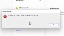 Fix Error: "Invalid plugin detected. Adobe Acrobat Reader DC will quit" | Windows 10 / 11 / 8 / 7 Tutorial ✅