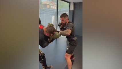 Ilia Topuria unleashes brutal training ahead of UFC lightweight title fight with Charles Oliveira