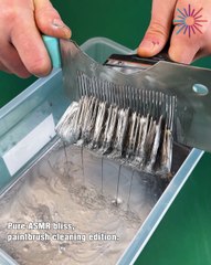 Pure ASMR bliss - paintbrush cleaning edition 🔊