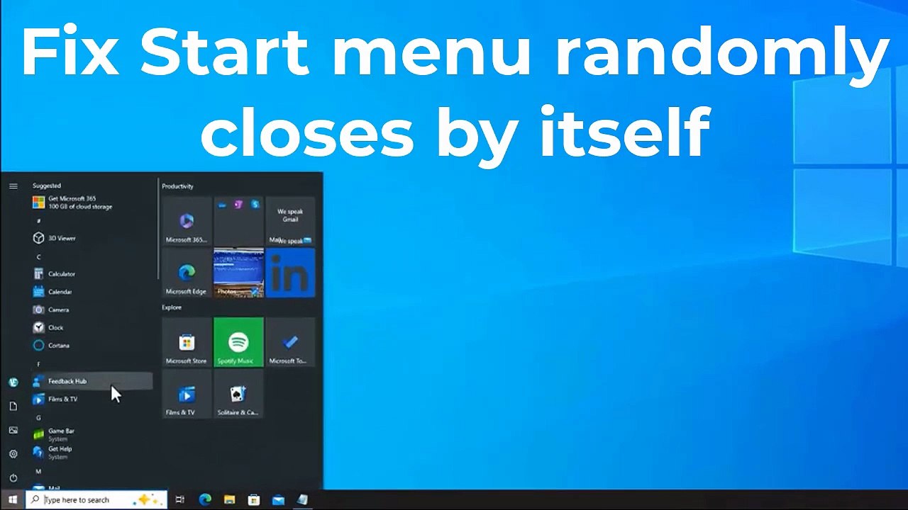 How to Fix Start Menu Randomly Closes Automatically by Itself After Click in Windows 10 / 11