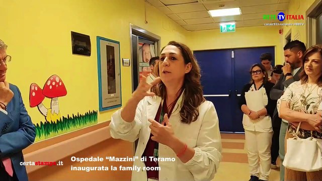Ospedale “Mazzini” di Teramo inaugurata la family room