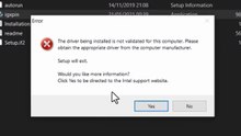 How to Fix "The Driver Being Installed is Not Validated for This Computer" Error | Intel Graphics Driver Windows 10/11/8/7