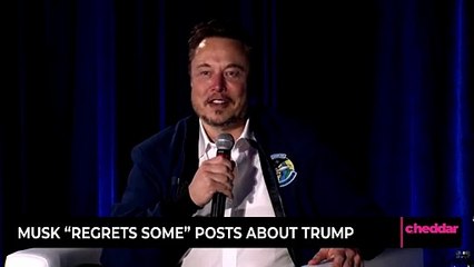 Musk "Regrets Some" Posts About Trump