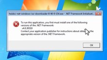 Solved - To run this application you first must install one of the following version of the .Net Framework on windows 11/10/8/7
