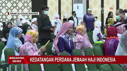 [FULL] Tampil Bling-Bling! Kedatangan Perdana Jemaah Haji Indonesia