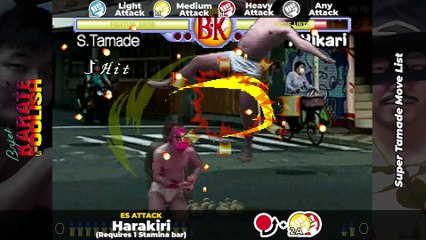 SUPER TAMADE MOVE LIST - Brief Karate Foolish