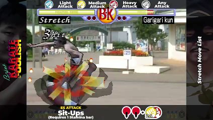 STRETCH MOVE LIST - Brief Karate Foolish