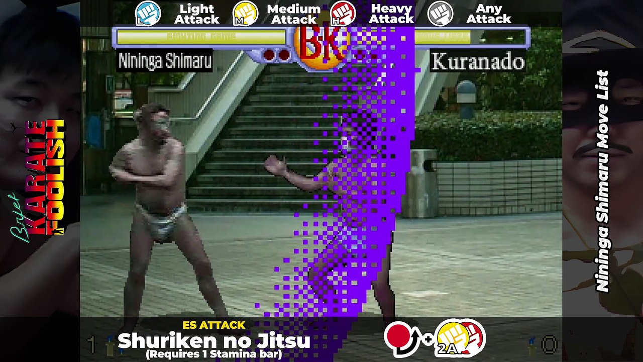 NININGA SHIMARU MOVE LIST - Brief Karate Foolish