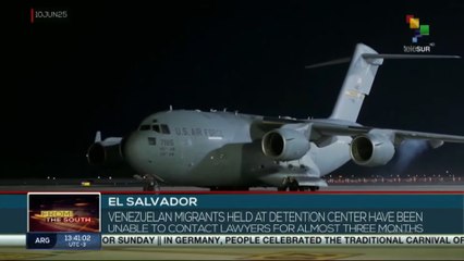 El Salvador, Venezuelan migrants held at detention center have been unable to contact lawyers