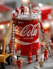 fried chicken burger cola