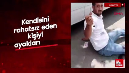 Malatya'da kendisini rahatsız eden kişiyi ayaklarından vurdu