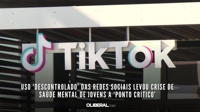 Uso ‘descontrolado’ das redes sociais levou crise de saúde mental de jovens a ‘ponto crítico’