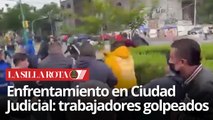 Violencia en Ciudad Judicial CDMX: grupo de choque agrede a trabajadores en huelga