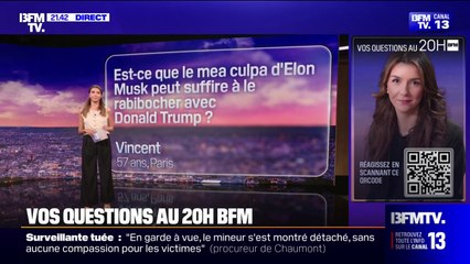 Le mea culpa d'Elon Musk peut-il suffire à le réconcilier avec Donald Trump? Vos questions au 20H BFM