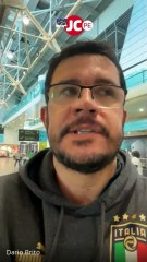 Passageiro do voo inaugural Recife-Madri relata momentos de tensão antes do pouso