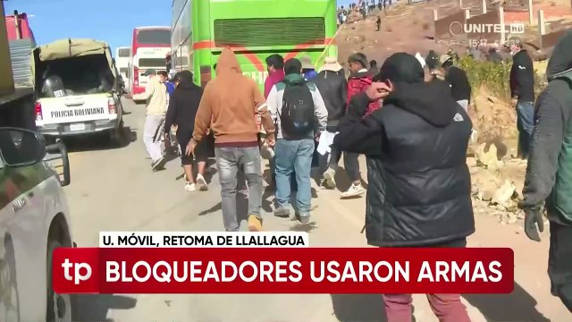 “No han tenido contemplación”: La Policía en Llallagua señala que los bloqueadores usaron armas de fuego, dinamita y petardos