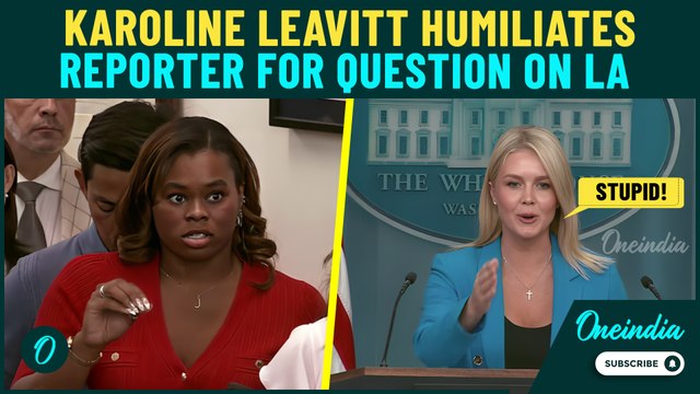 ‘STUPID QUESTION': Trump Press Sec INSULTS Reporter Over LA Riot Question | Leavitt Stuns Press Room