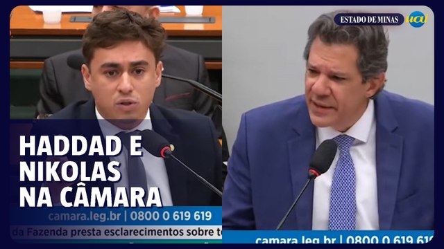 Nikolas troca farpas com Haddad durante visita à Câmara