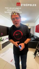 Pai viraliza ao pagar último boleto da faculdade de medicina da filha; veja