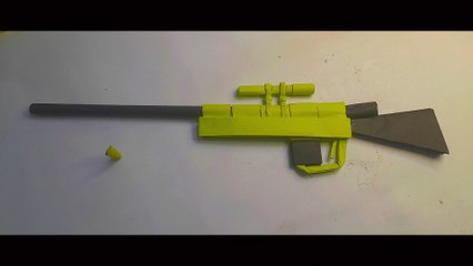 How to Make a Paper Sniper Rifle | Realistic Origami Gun Craft