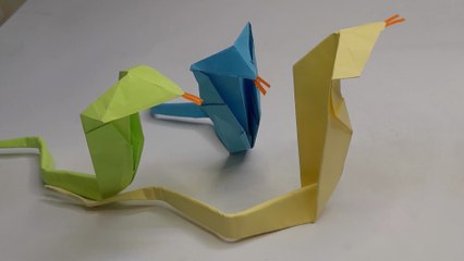 How to Make a Snake with Paper | Easy Origami Snake Craft