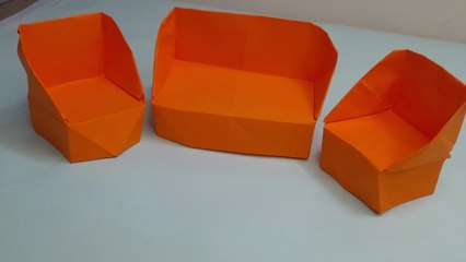 How to Make a Paper Sofa Set | 1-Seater & 3-Seater Miniature Paper Furniture