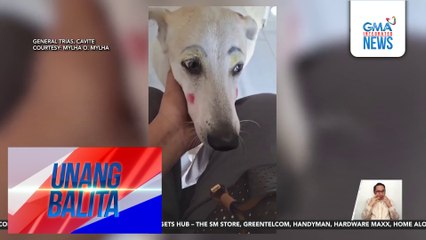 Lalaking aspin na nahiyang i-reveal ang kaniyang mukha na may makeup, kinaaaliwan online | Unang Balita