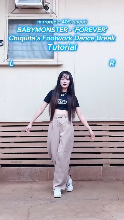 TUTORIAL BABYMONSTER Chiquita’s Footwork Dance Break in ‘FOREVER’ 🔥 babymonster forever kpop