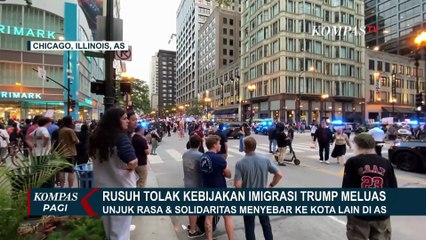Meluas! Demo Tolak Kebijakan Imigran Trump di Chicago Menyusul Aksi di Los Angeles