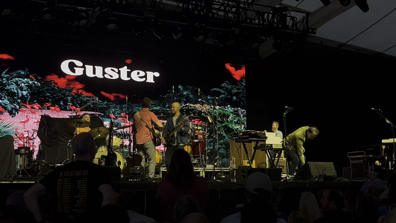 He did it by himself, with his bandmates, a road crew, and a really long coax.