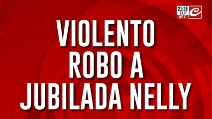 Violento robo a jubilada Nelly