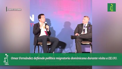 Omar Fernández defiende política migratoria dominicana durante visita a EE.UU.