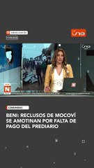 Reclusos de Mocoví se amotinan por falta de pago del prediario