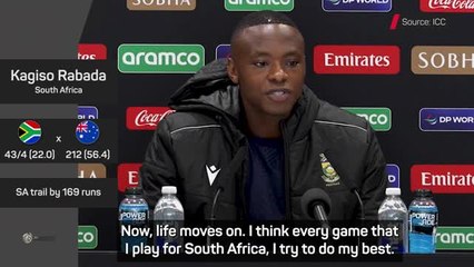 'Life moves on' - Rabada on drugs ban and taking five wickets in WTC final