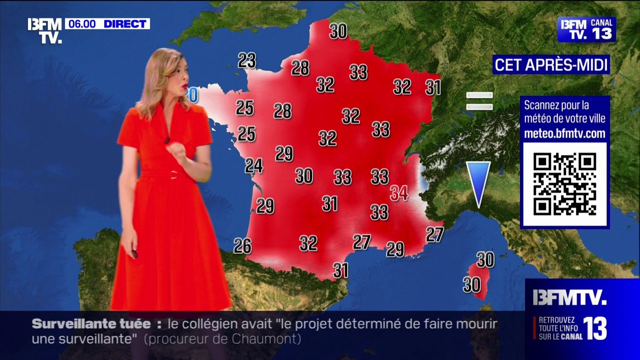 L'ensemble de l'Hexagone sera sous le soleil malgré quelques orages attendus dans le nord-ouest
