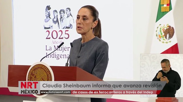 Avanza revisión de casos de ex ferrocarrileros a través del Instituto para Devolver al Pueblo lo Robado: Claudia Sheinbaum