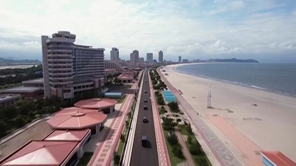 북, 개장 앞 둔 원산 갈마관광지구 갈마역 준공 / YTN