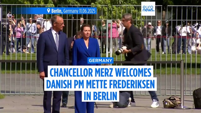 Friedrich Merz meets with Danish PM Mette Frederiksen in Berlin