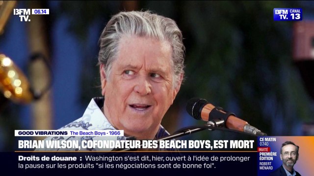Brian Wilson, chanteur, bassiste, compositeur et cofondateur des Beach Boys, est mort à l'âge de 82 ans