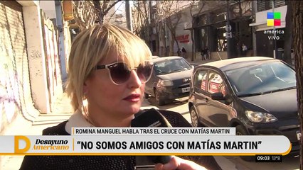 Romina Manguel sobre Matías Martin