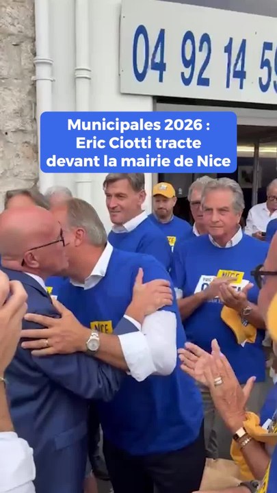 Ciotti lance sa campagne et tracte au pied de la mairie d’Estrosi